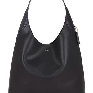 Coach Black Hobo Bag with Crescent Silhouette